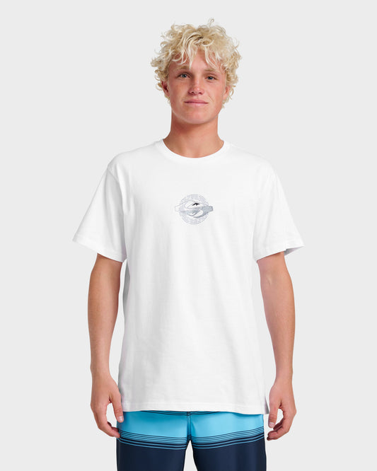 Yin Vortex Classic T-shirt - White - Quick Silver