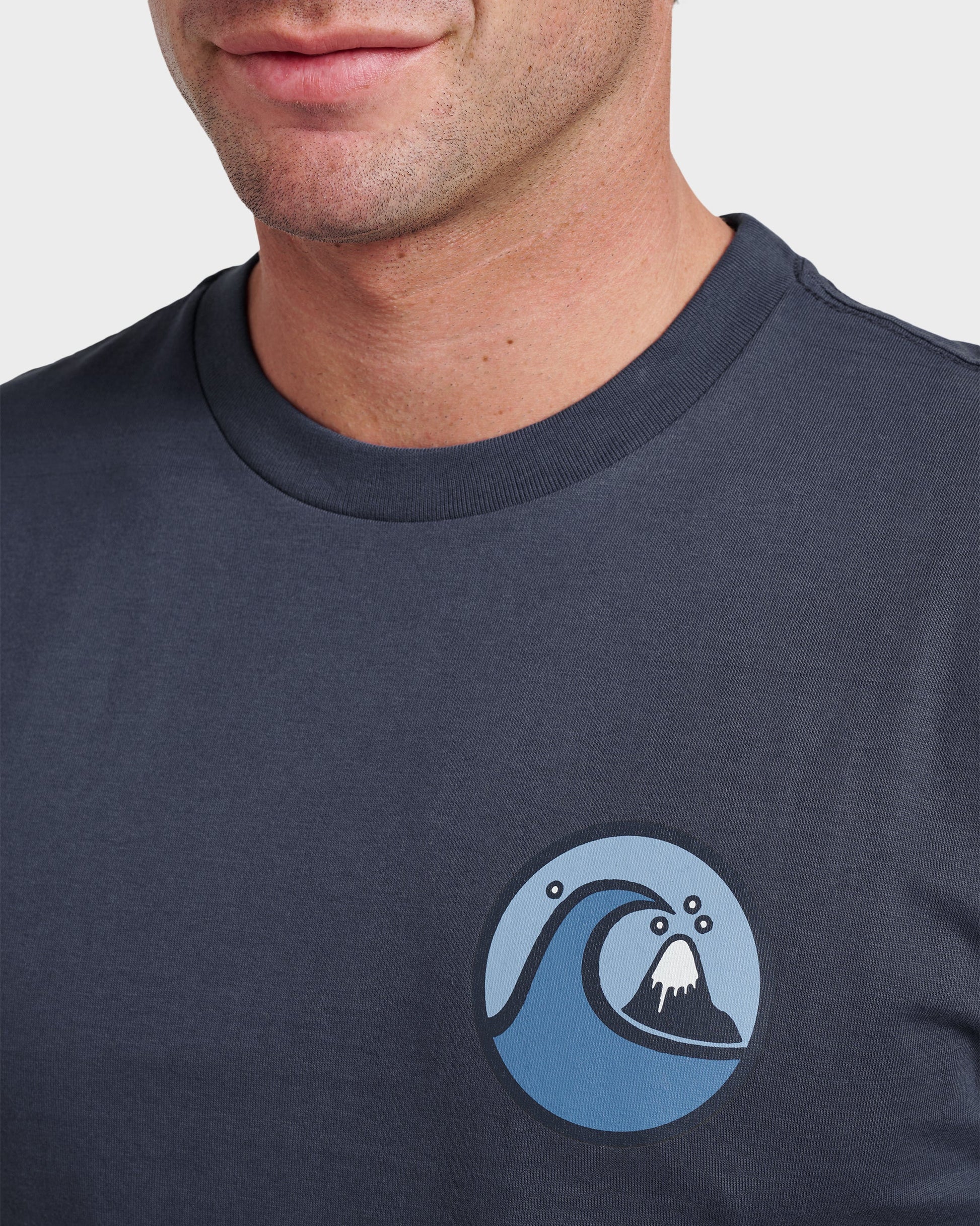 Jungle Wave Classic T-shirt - Navy - Quick Silver