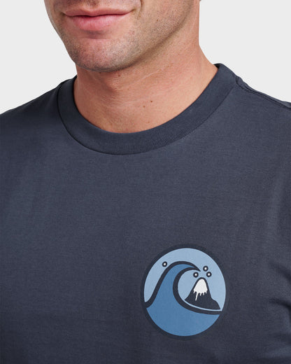 Jungle Wave Classic T-shirt - Navy - Quick Silver