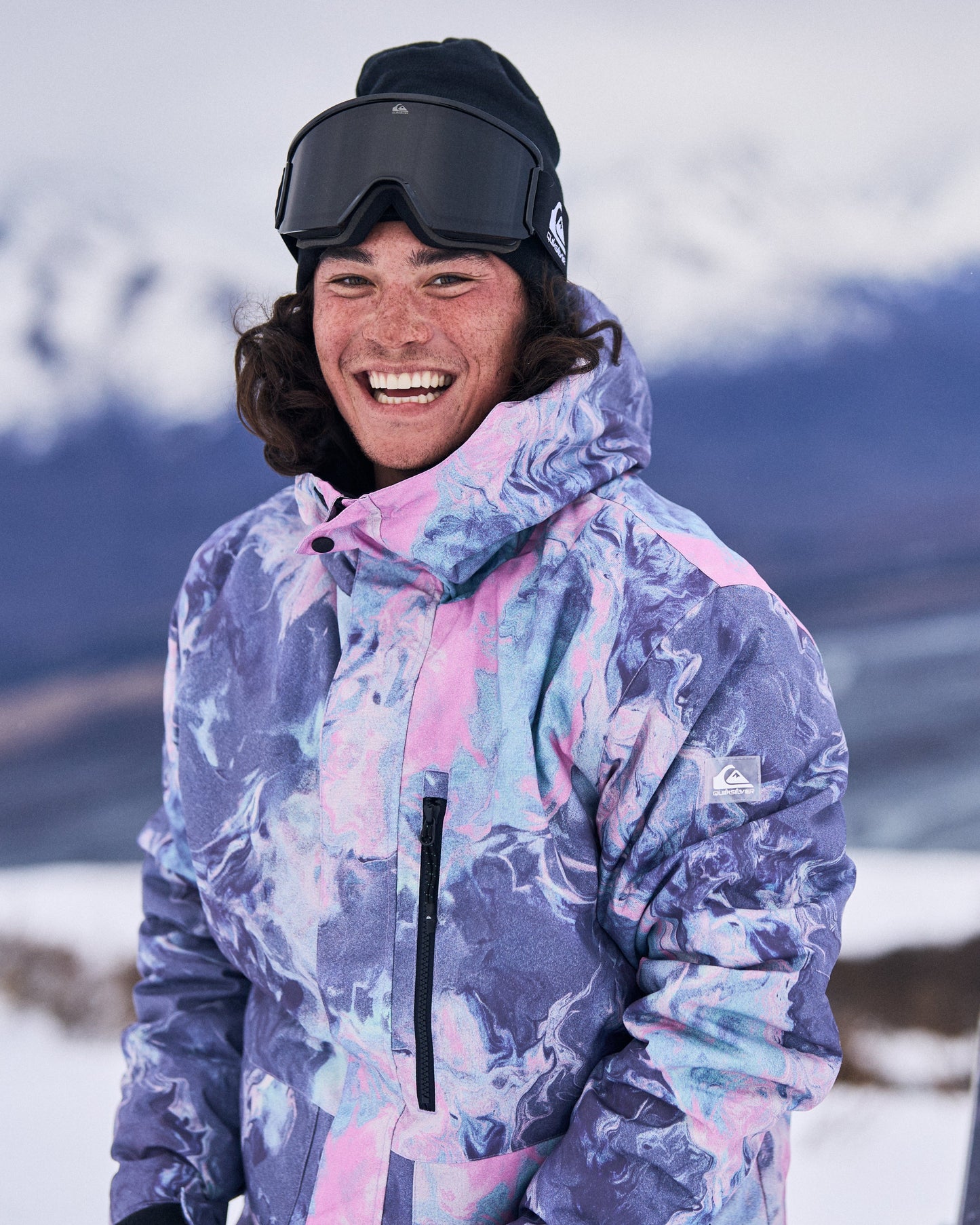 Mission Printed Snow Jacket - Quick Silver