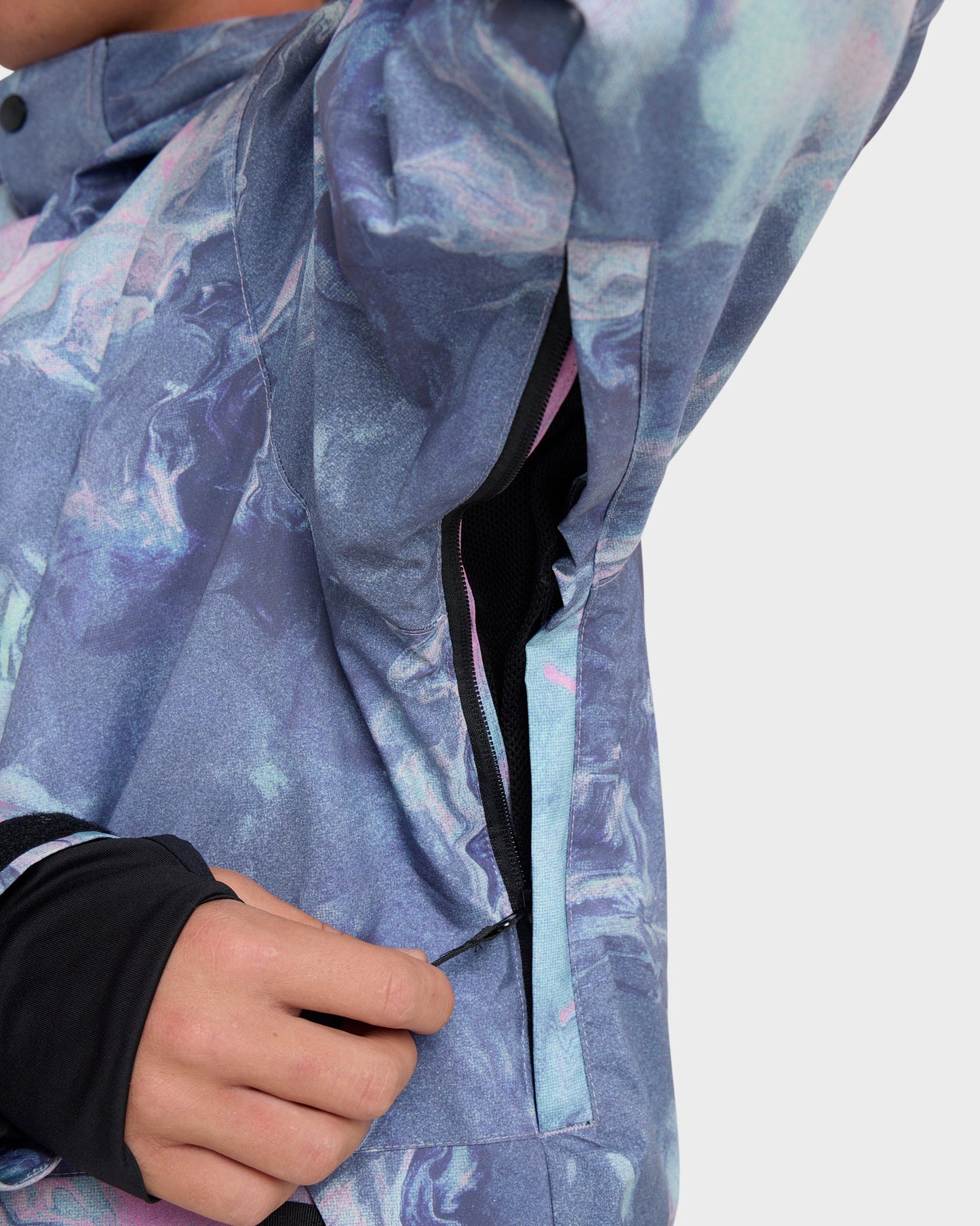 Mission Printed Snow Jacket - Quick Silver