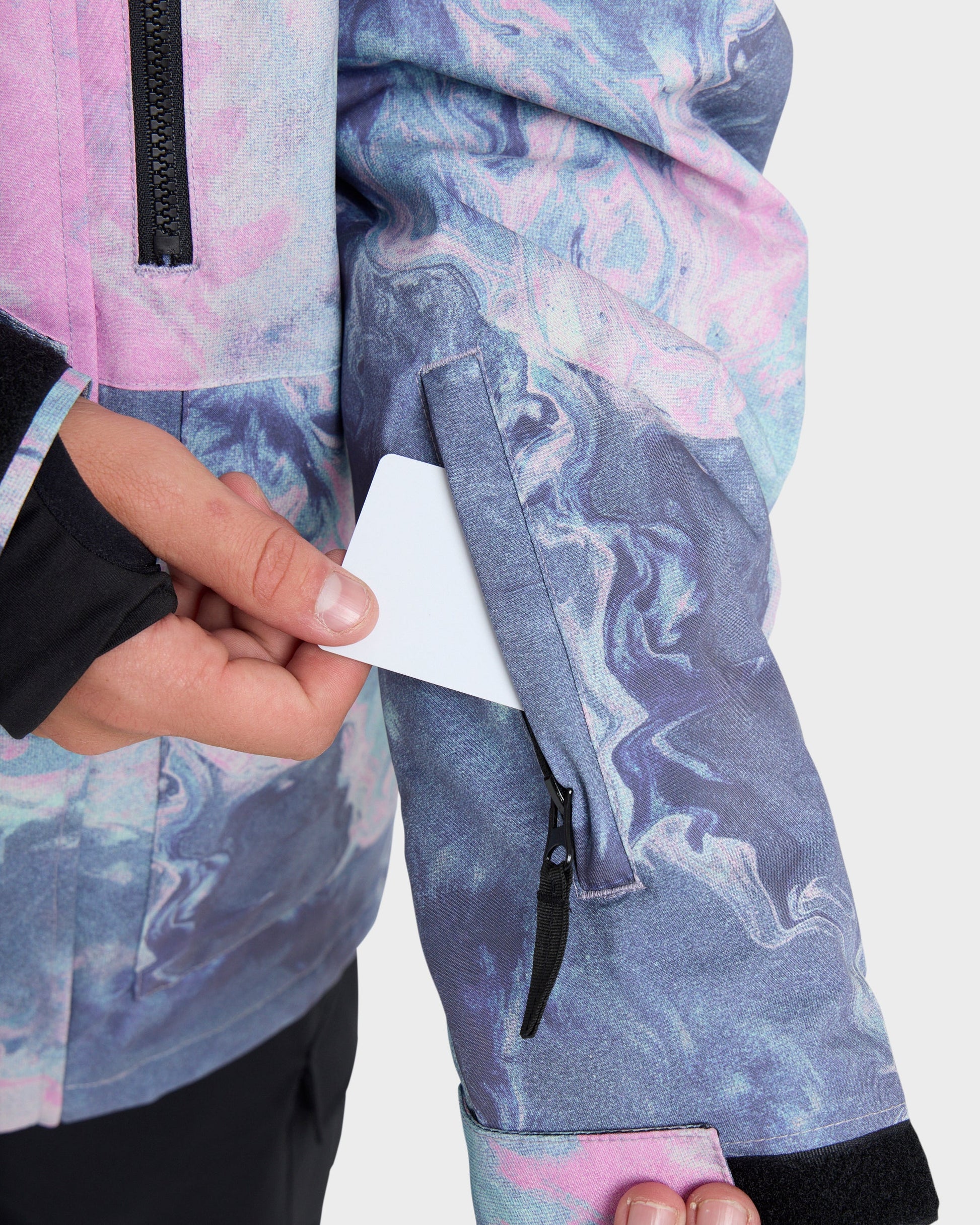 Mission Printed Snow Jacket - Quick Silver