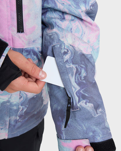 Mission Printed Snow Jacket - Quick Silver