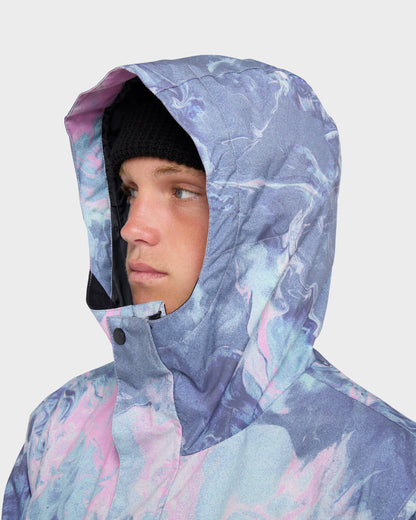 Mission Printed Snow Jacket - Quick Silver