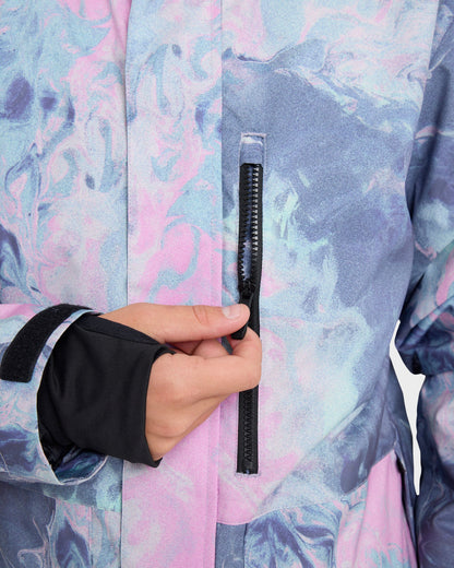 Mission Printed Snow Jacket - Quick Silver