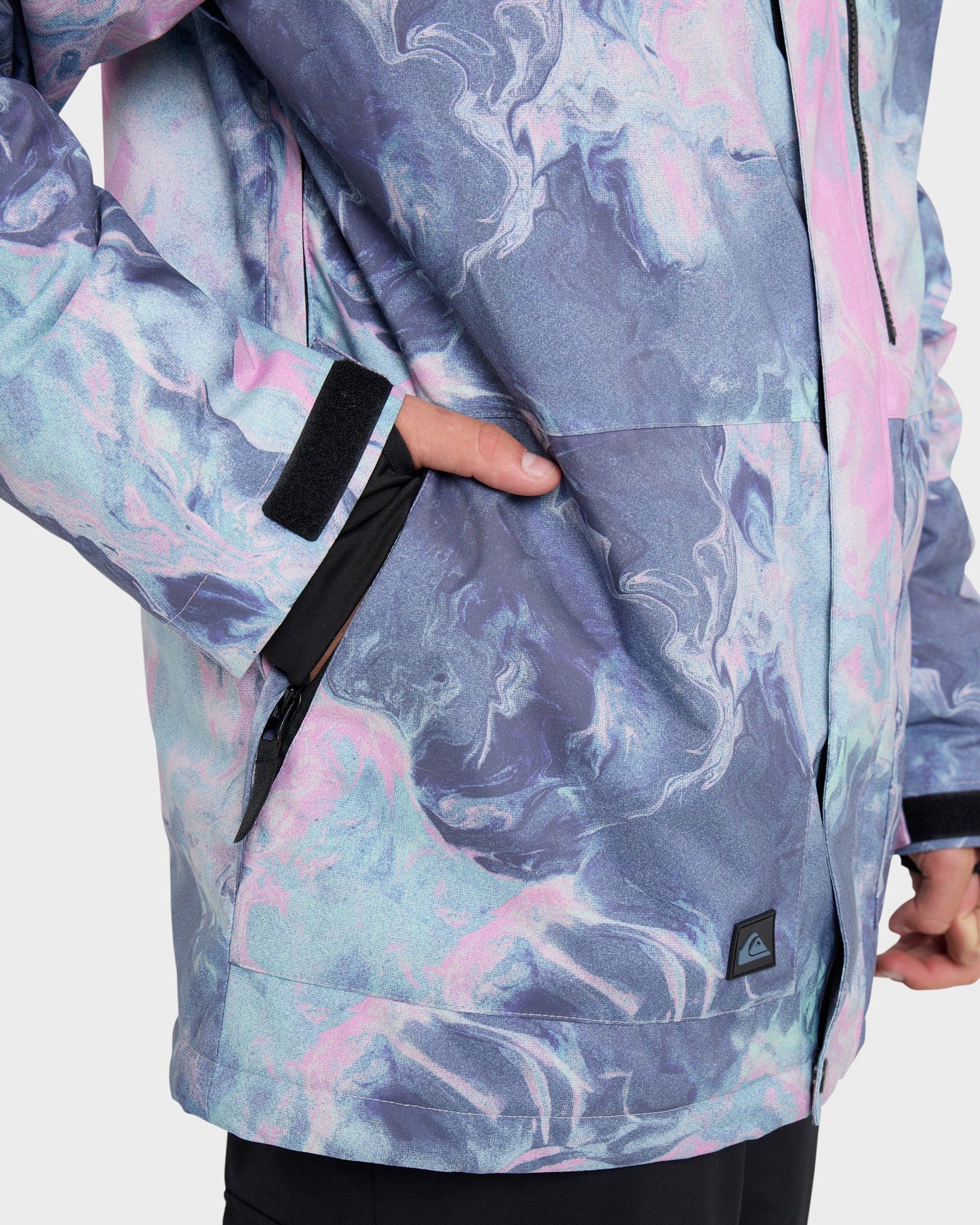 Mission Printed Snow Jacket - Quick Silver