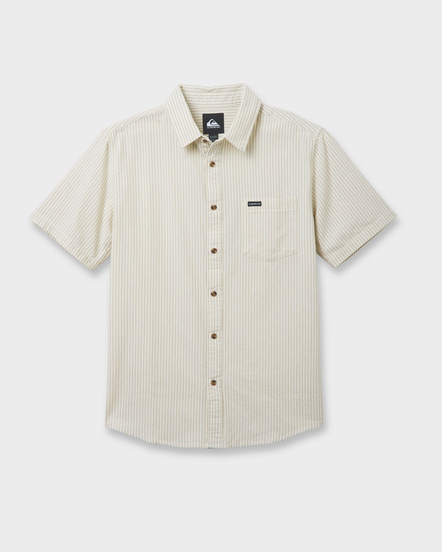 Oxford Stripe Classic Short Sleeve Shirt - Moonstruck - Quick Silver