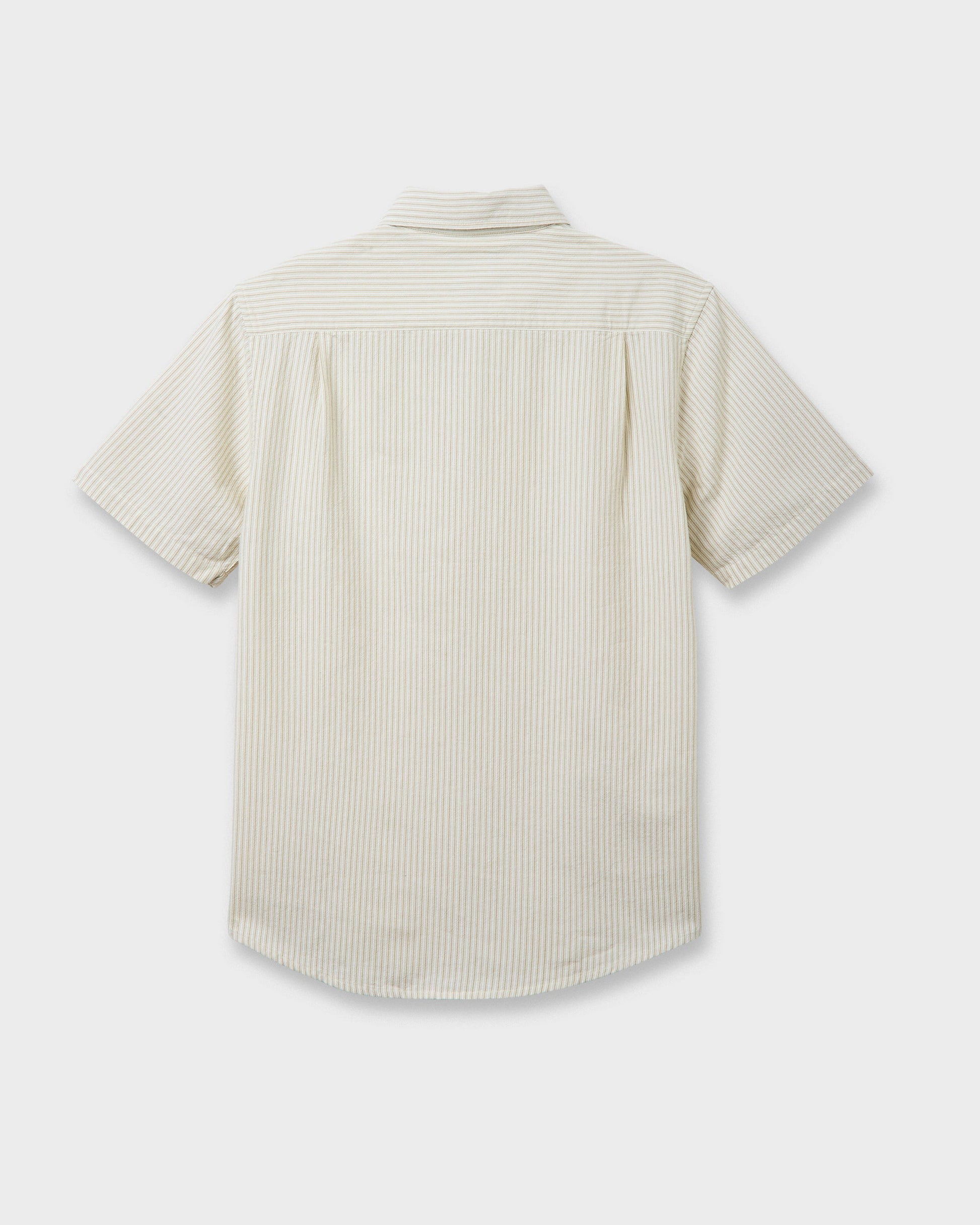 Oxford Stripe Classic Short Sleeve Shirt - Moonstruck - Quick Silver