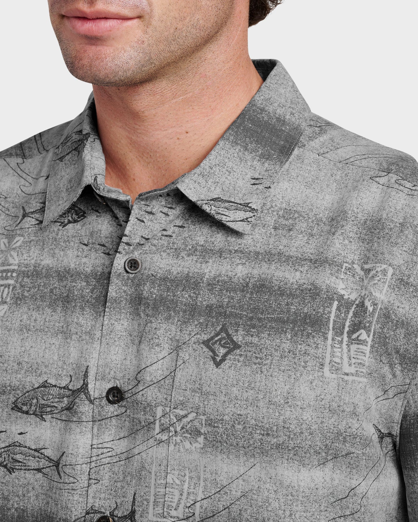 Waterman Go Fish Shirt - Phantom - Quick Silver