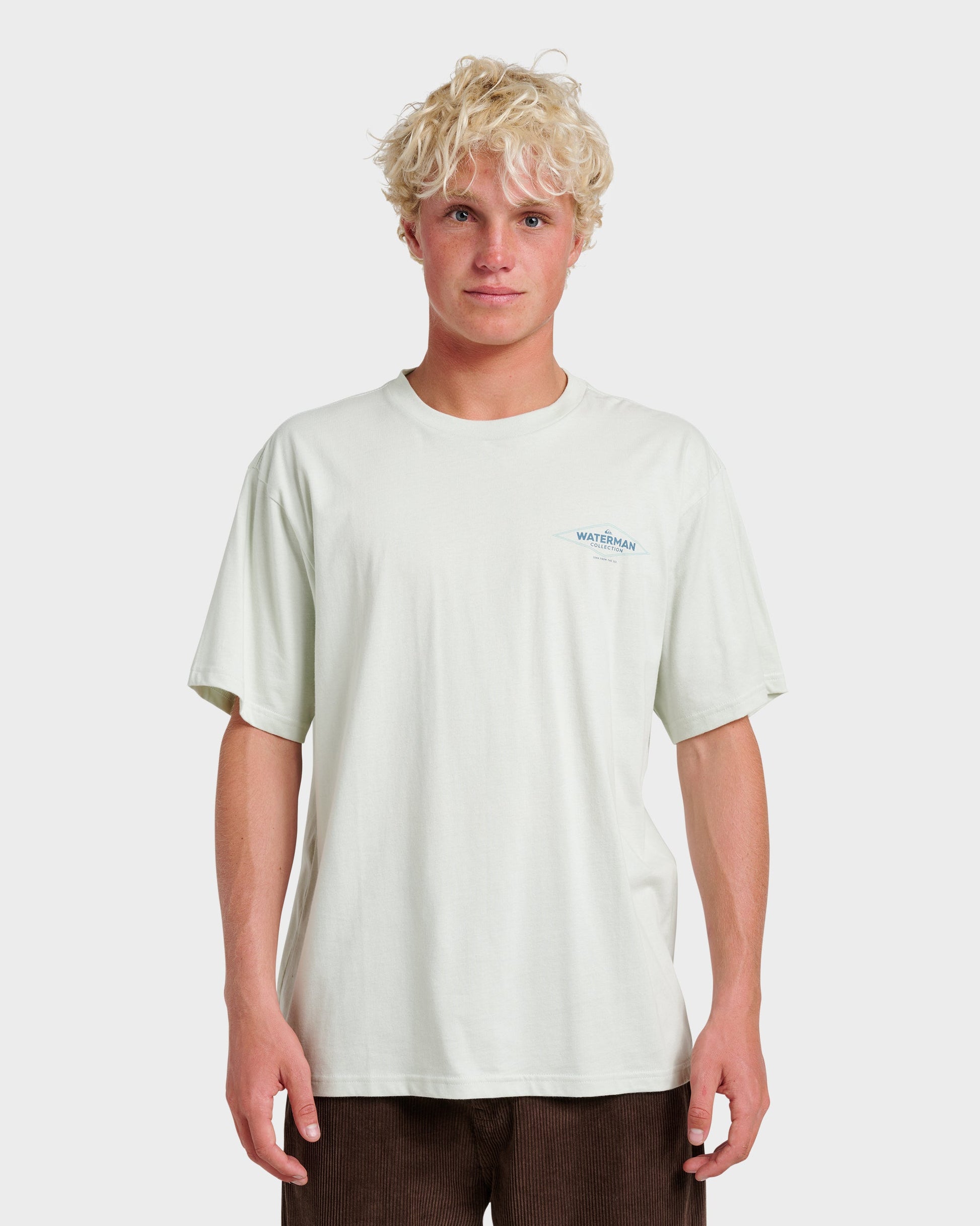 Waterman Diamond Classic T-shirt - Smoke - Quick Silver