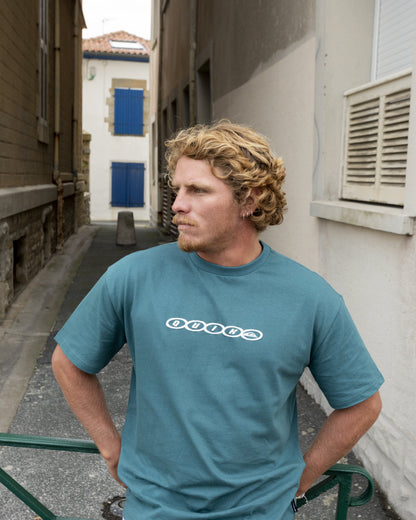 Linked Heavy Weight T-shirt - Mediterranea - Quick Silver