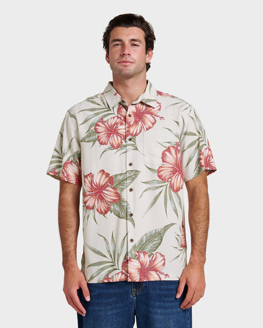 Waterman Tropical Dream Shirt - Moonbeam - Quick Silver