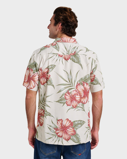 Waterman Tropical Dream Shirt - Moonbeam - Quick Silver