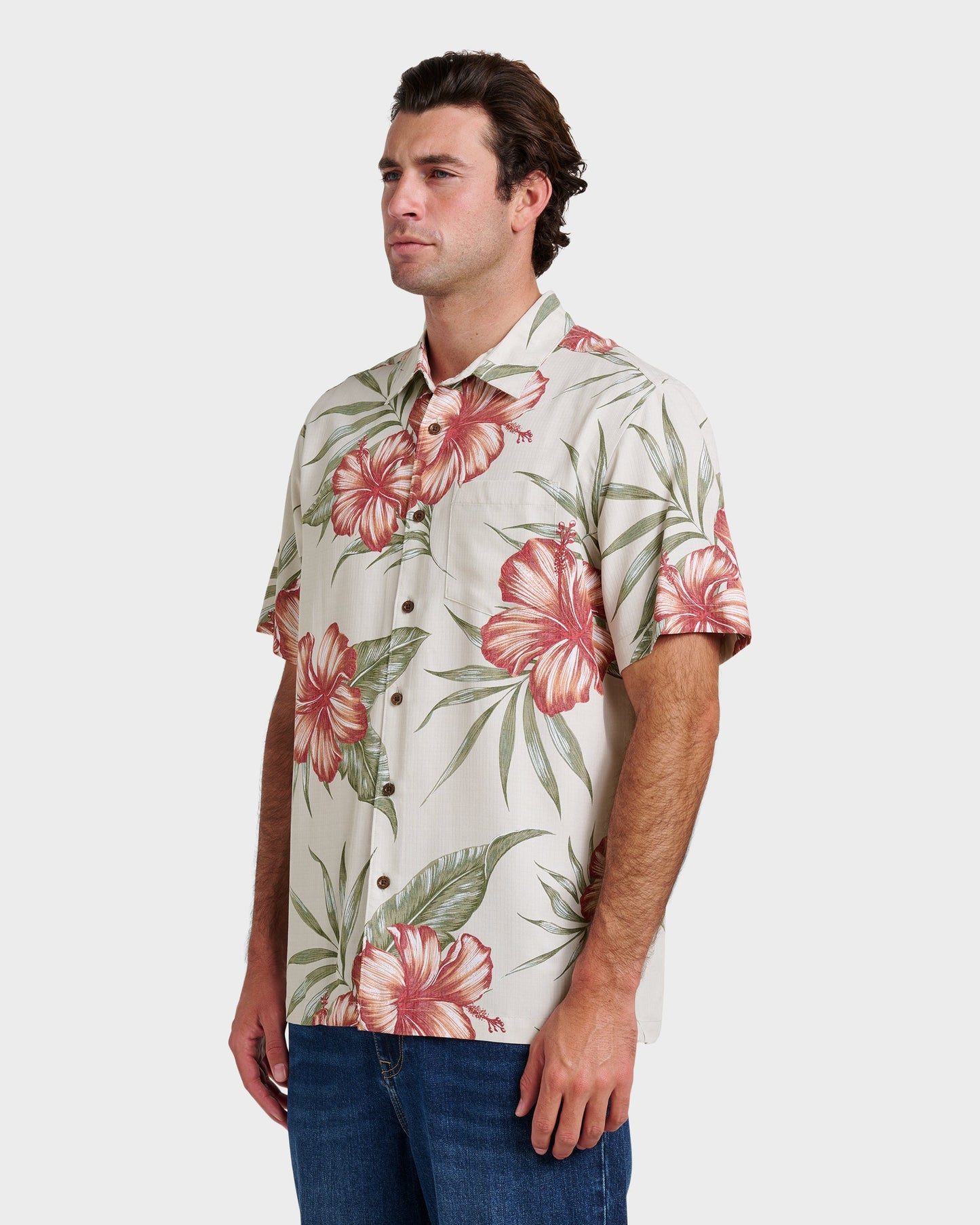 Waterman Tropical Dream Shirt - Moonbeam - Quick Silver