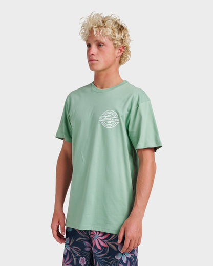Mirrored Classic T-shirt - Granite Green - Quick Silver