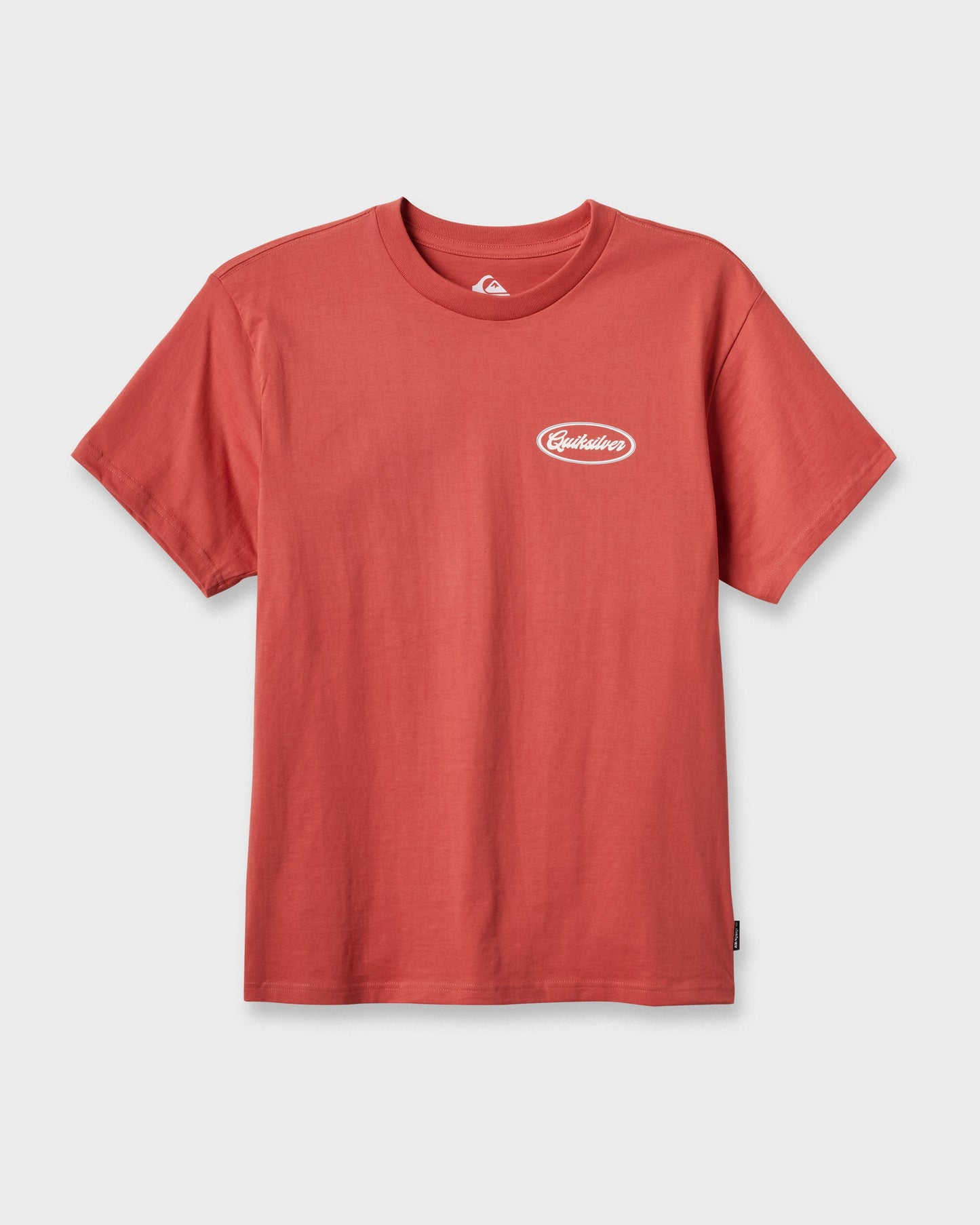 Mechanics Script Classic T-shirt - Mineral Red - Quick Silver