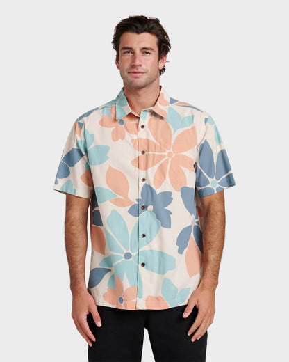Waterman Flower Power Shirt - Moonbeam - Quick Silver