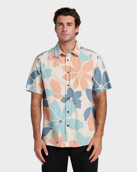 Waterman Flower Power Shirt - Moonbeam - Quick Silver