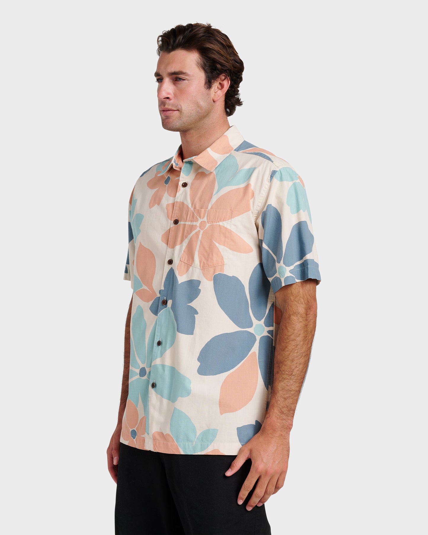 Waterman Flower Power Shirt - Moonbeam - Quick Silver