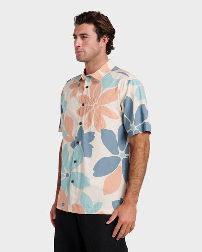 Waterman Flower Power Shirt - Moonbeam - Quick Silver