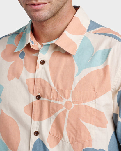 Waterman Flower Power Shirt - Moonbeam - Quick Silver