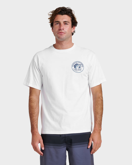 Waterman Catch & Release Classic T-shirt - White - Quick Silver