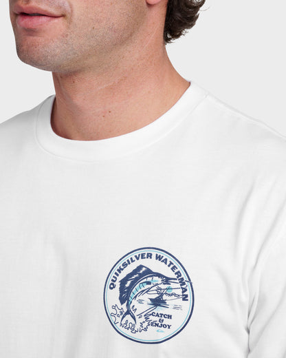 Waterman Catch & Release Classic T-shirt - White - Quick Silver