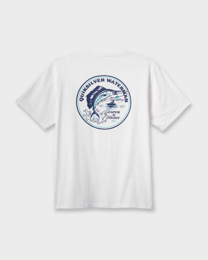 Waterman Catch & Release Classic T-shirt - White - Quick Silver