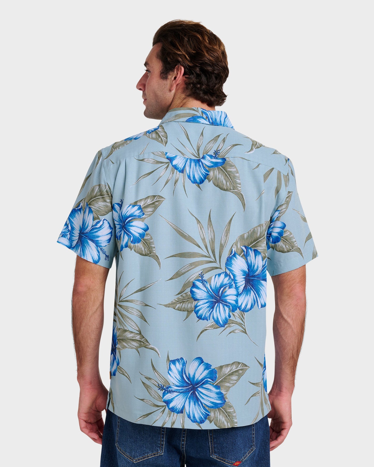 Waterman Tropical Dream Shirt - Sterling Blue - Quick Silver