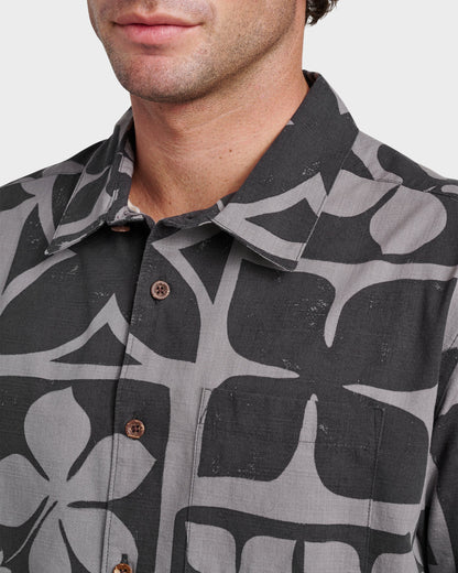 Waterman Tiki Island Shirt - Phantom - Quick Silver