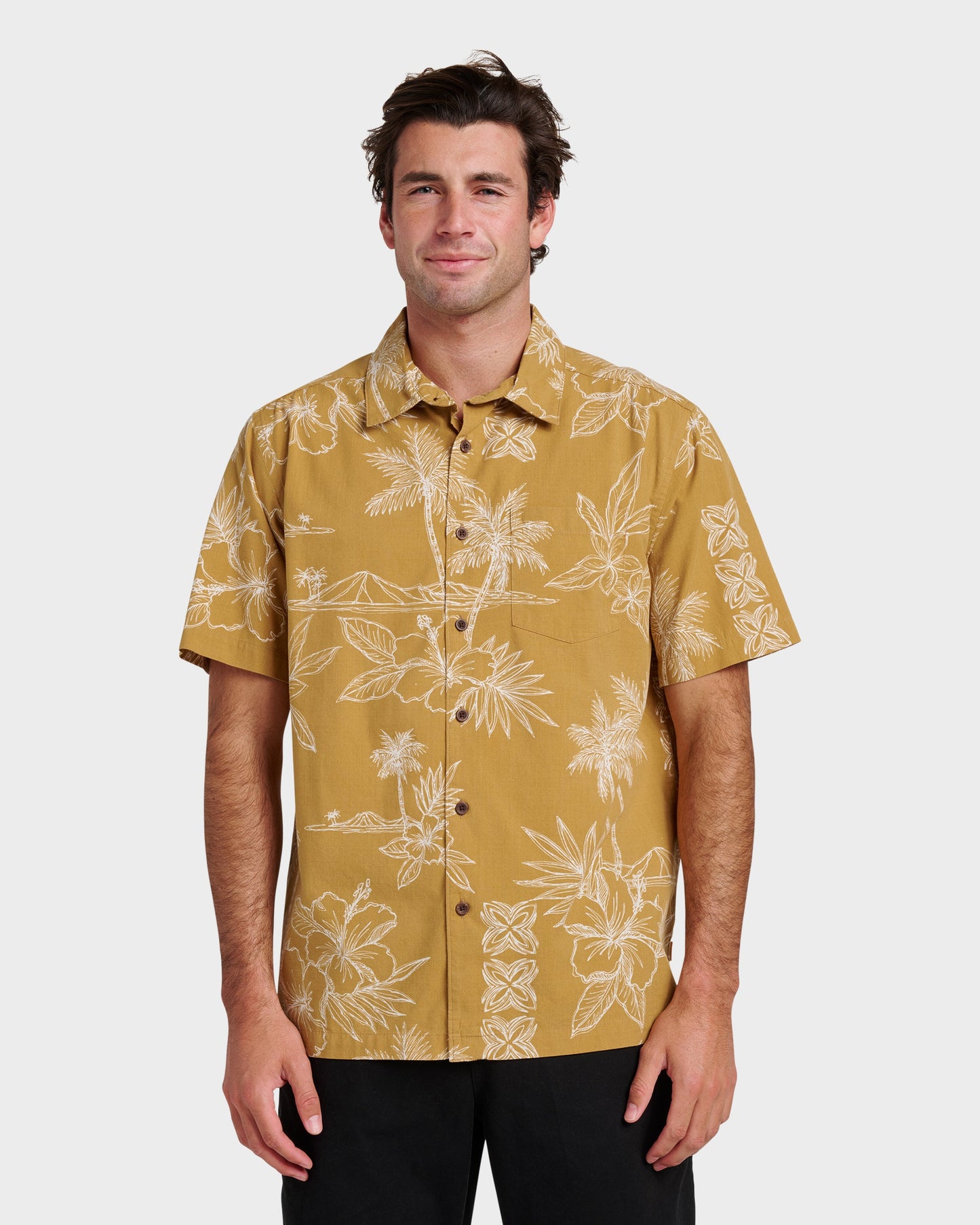 Waterman Scenic Drive Shirt - Wood Thrush - Quick Silver