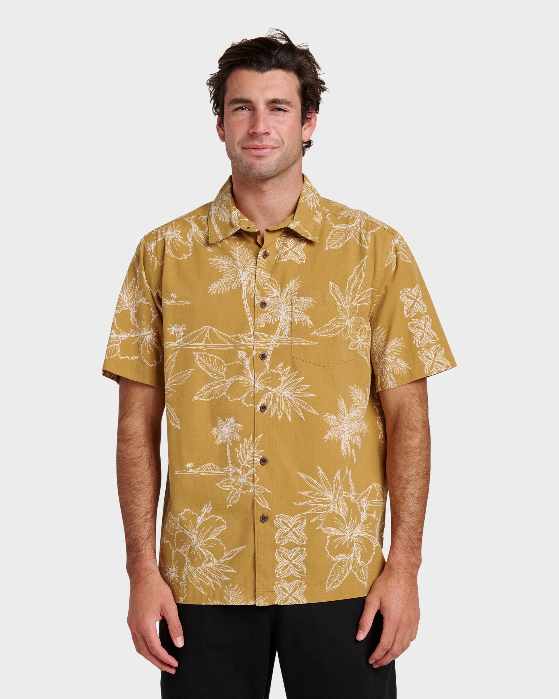 Waterman Scenic Drive Shirt - Wood Thrush - Quick Silver