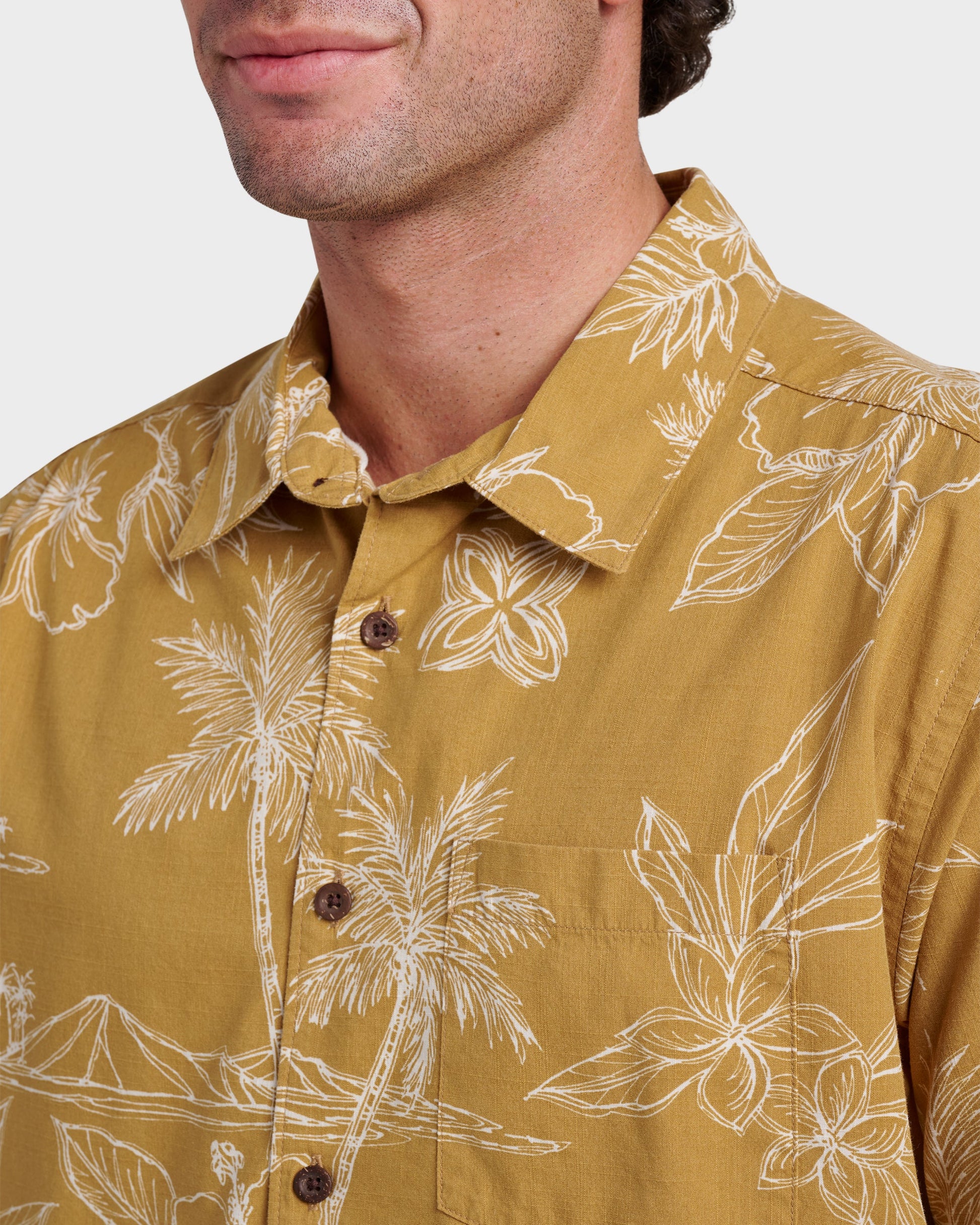 Waterman Scenic Drive Shirt - Wood Thrush - Quick Silver