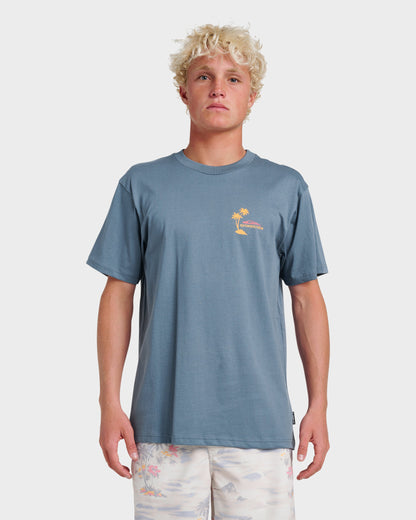 Tropical Surf Classic T-shirt - China Blue - Quick Silver