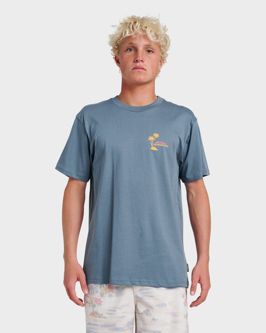 Tropical Surf Classic T-shirt - China Blue - Quick Silver