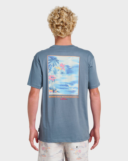Tropical Surf Classic T-shirt - China Blue - Quick Silver
