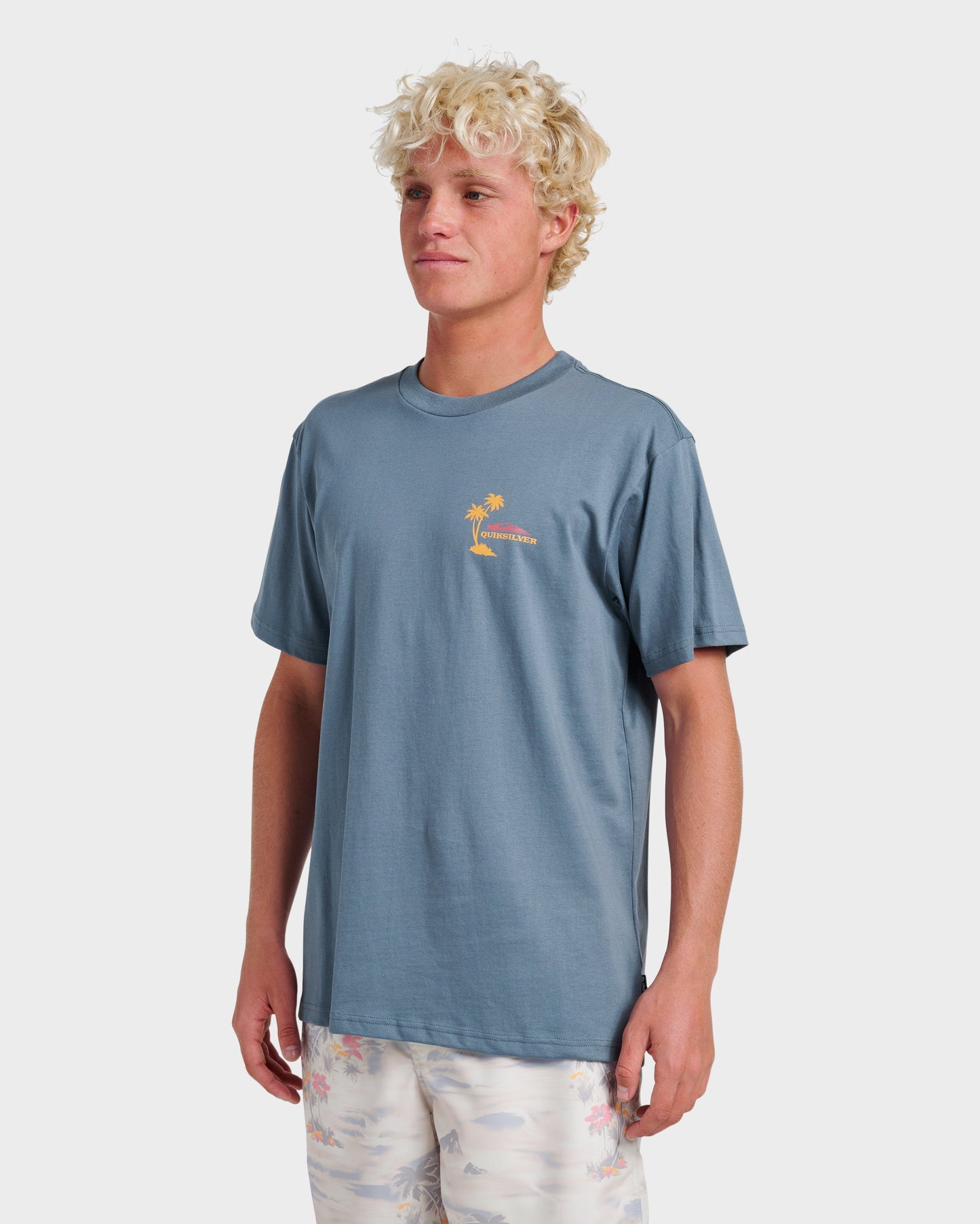 Tropical Surf Classic T-shirt - China Blue - Quick Silver