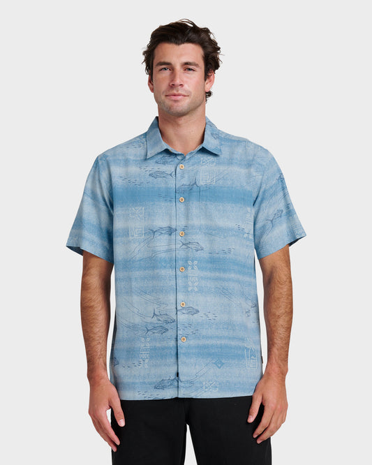Waterman Go Fish Shirt - Sterling Blue - Quick Silver