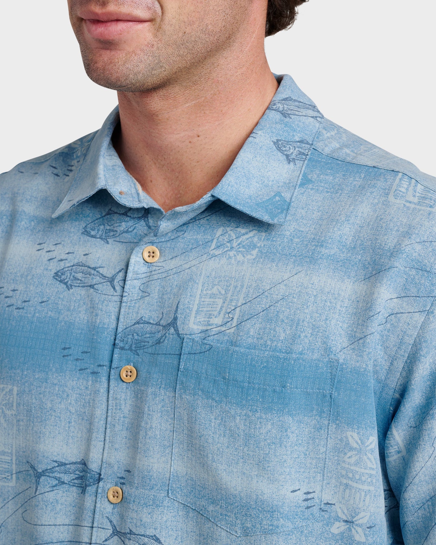 Waterman Go Fish Shirt - Sterling Blue - Quick Silver