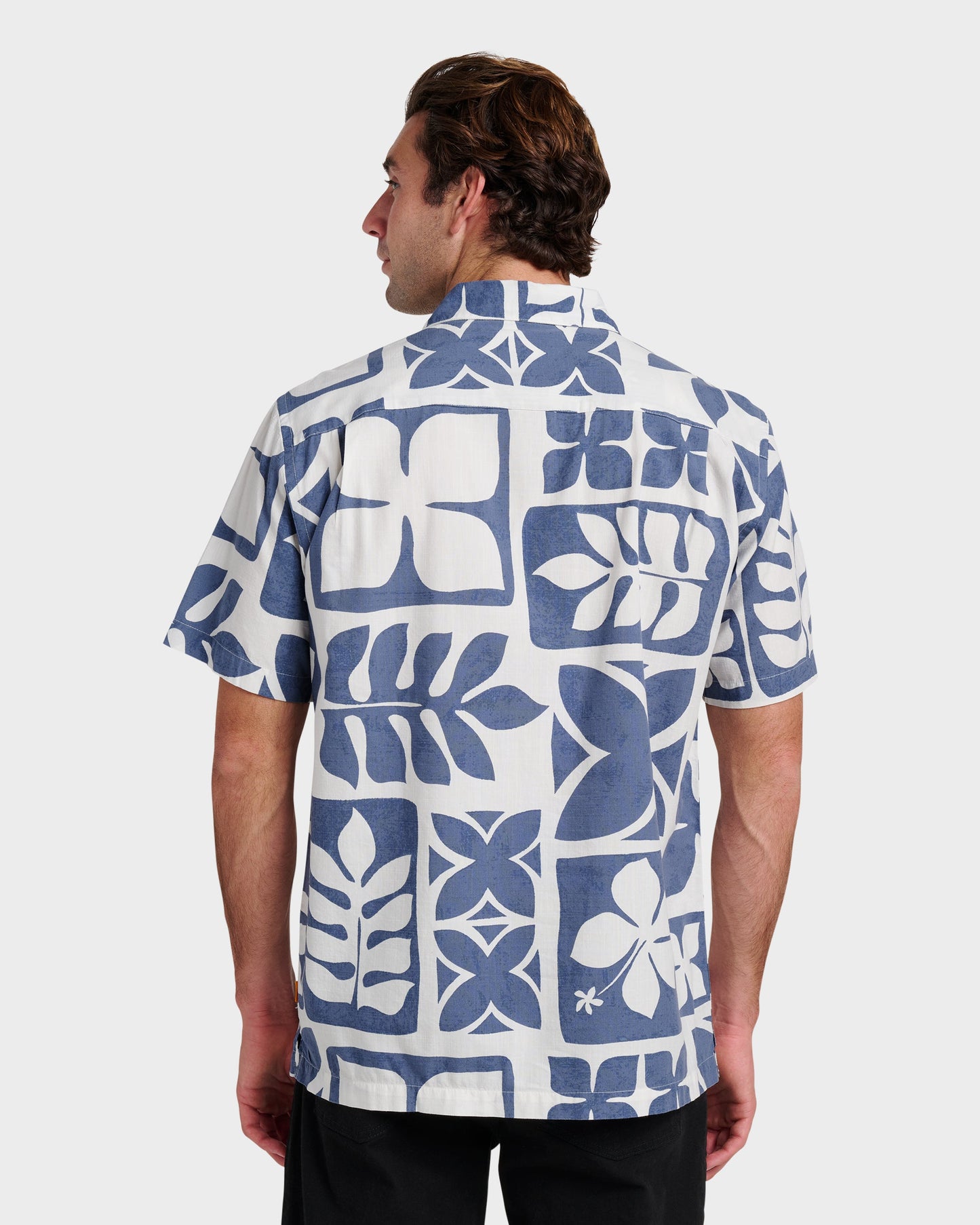 Waterman Tiki Island Shirt - Flint Stone - Quick Silver
