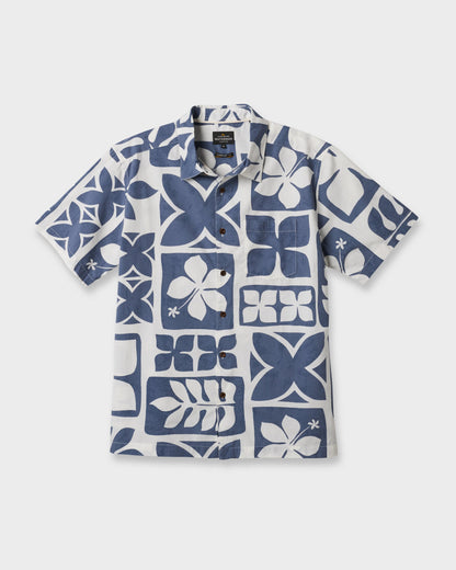 Waterman Tiki Island Shirt - Flint Stone - Quick Silver