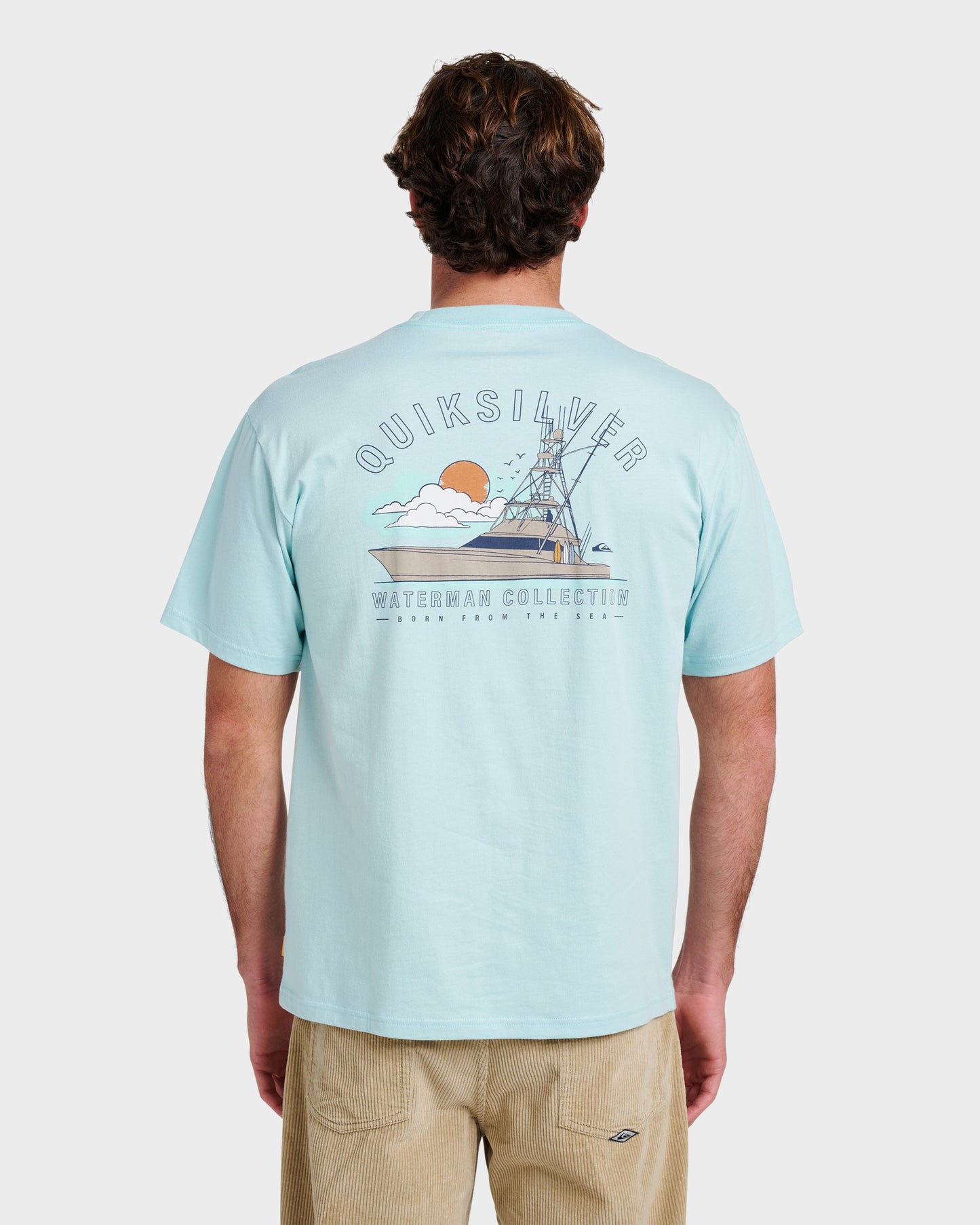 Waterman The Rig Classic T-shirt - Sterling Blue - Quick Silver