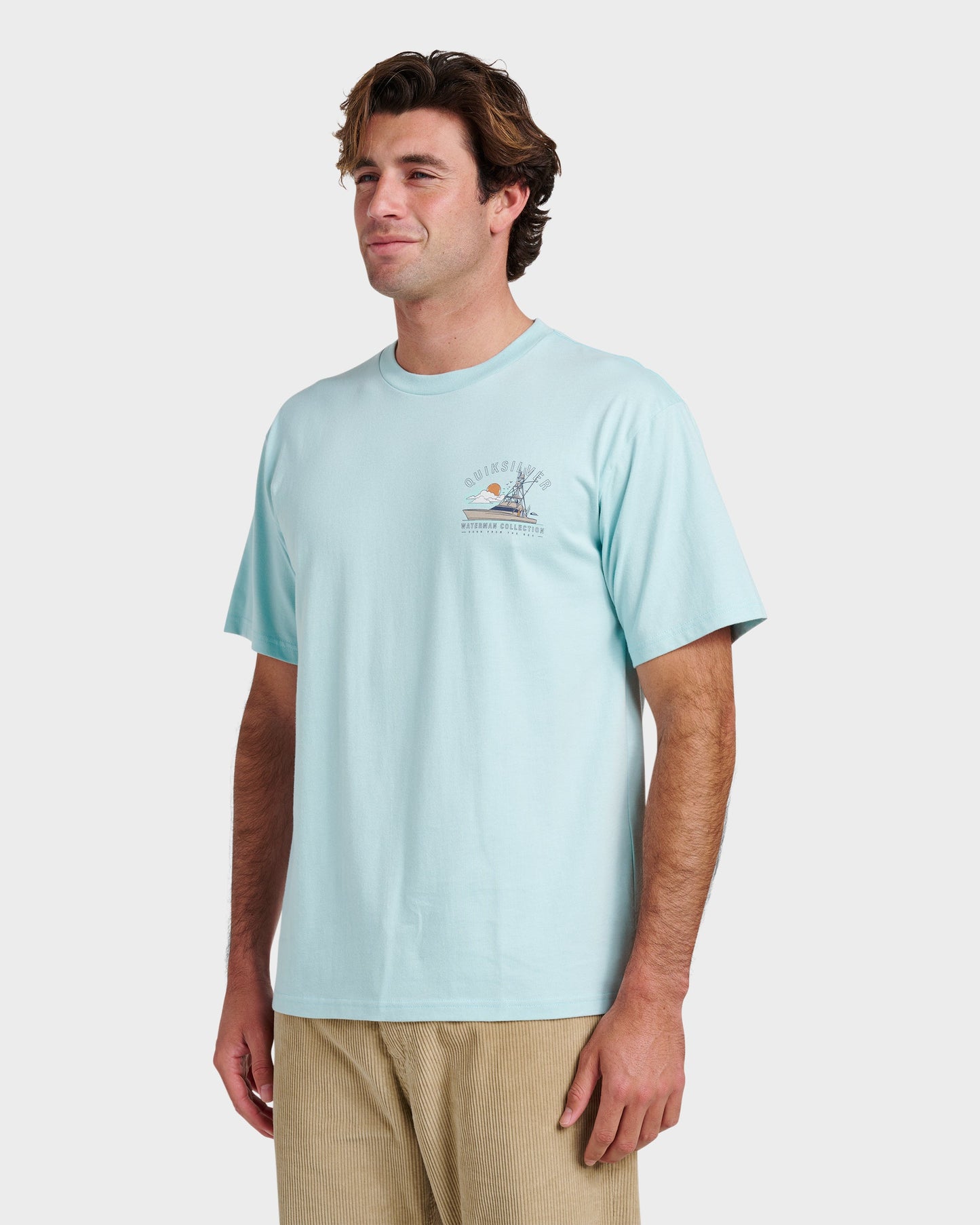 Waterman The Rig Classic T-shirt - Sterling Blue - Quick Silver