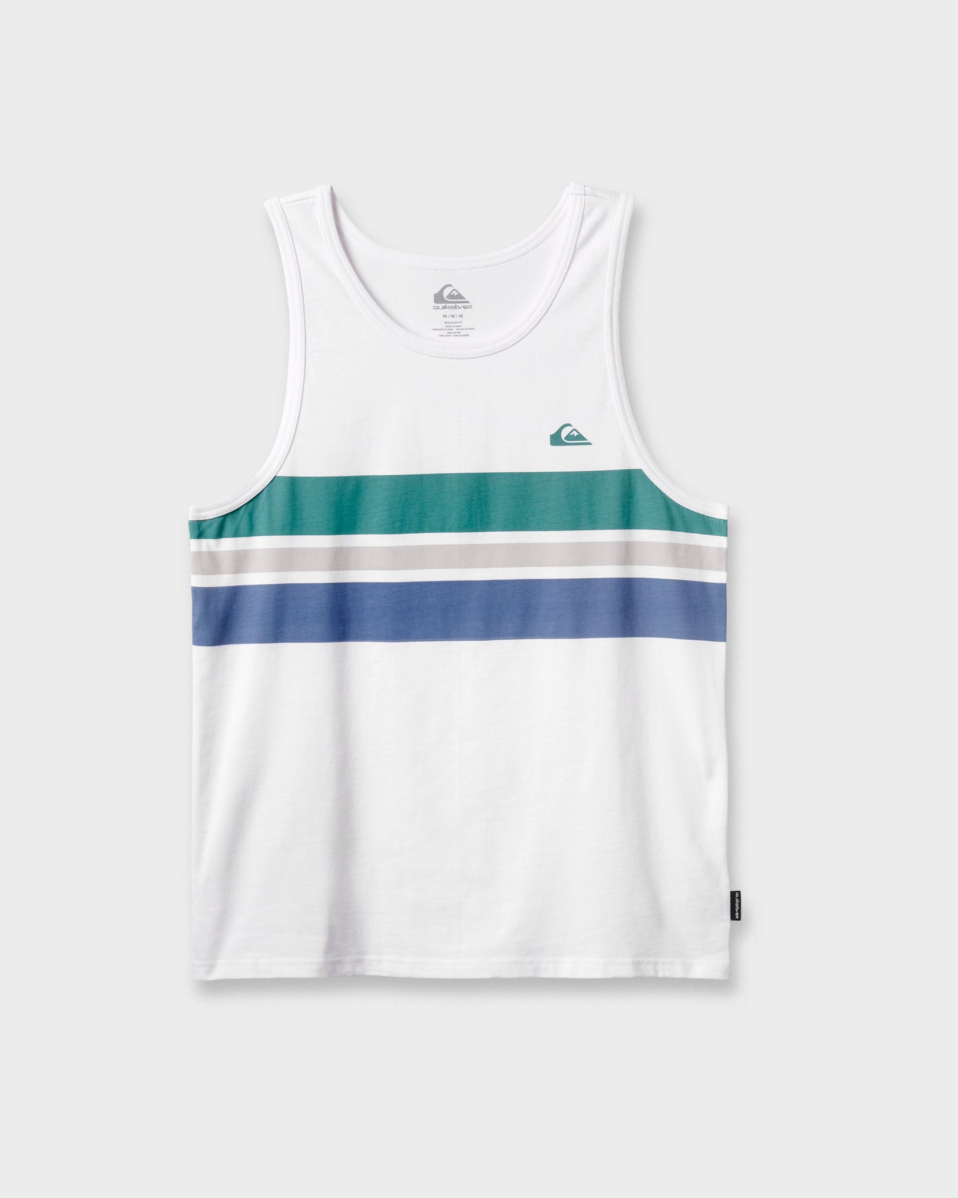 Og Stripe Tank - White - Quick Silver
