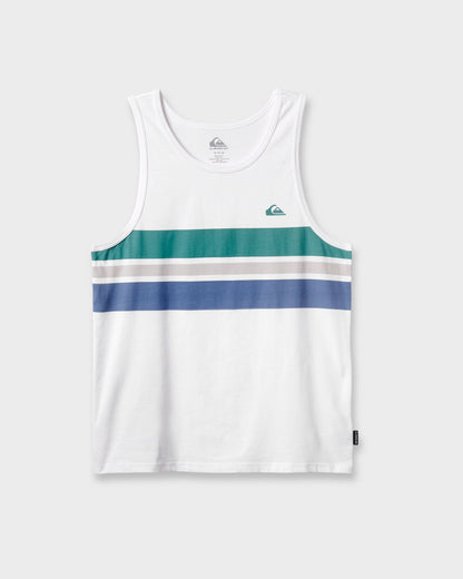 Og Stripe Tank - White - Quick Silver