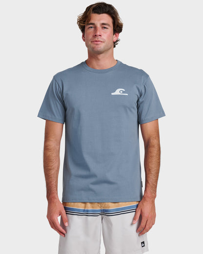 Primitive Scripture Classic T-shirt - China Blue - Quick Silver