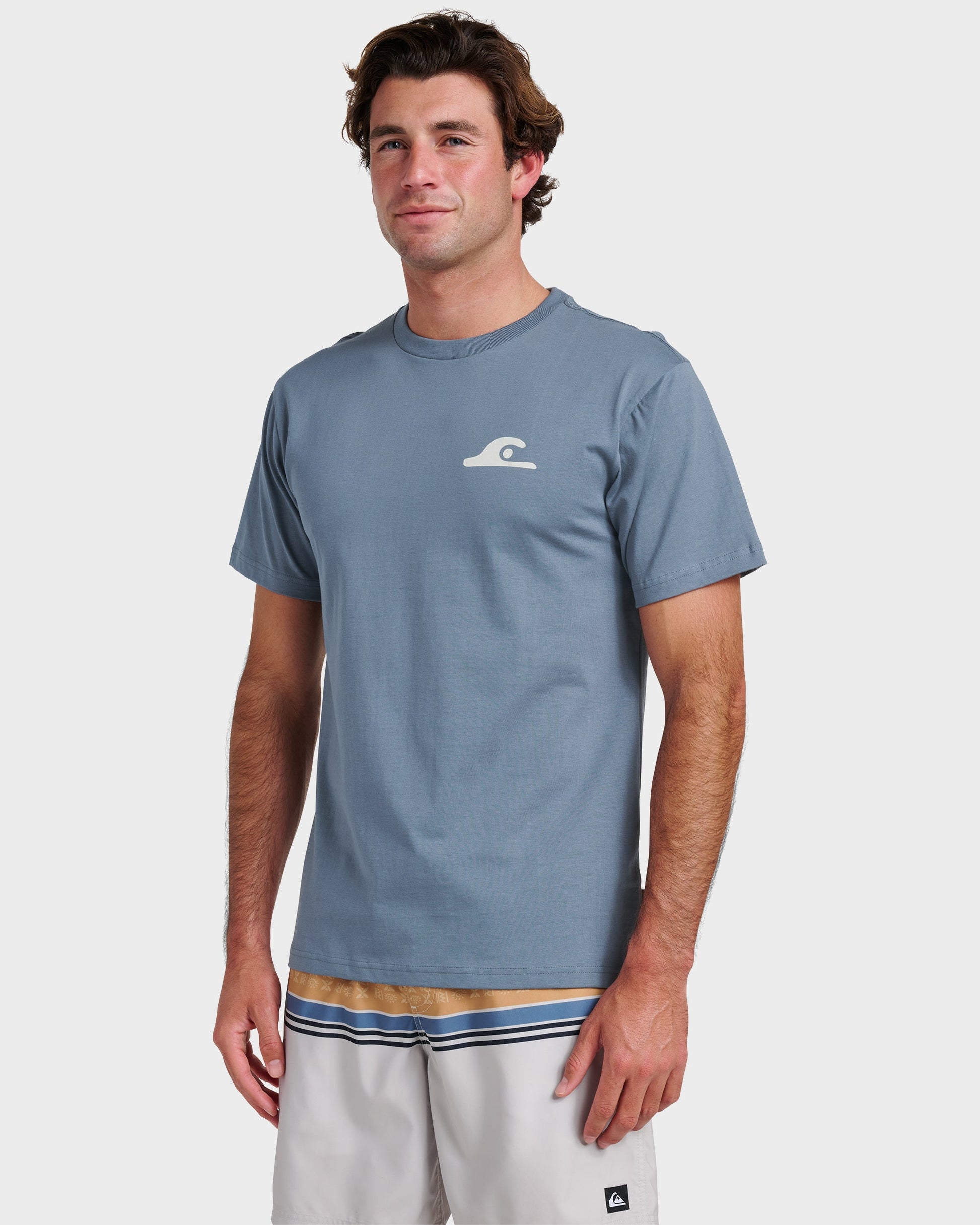 Primitive Scripture Classic T-shirt - China Blue - Quick Silver