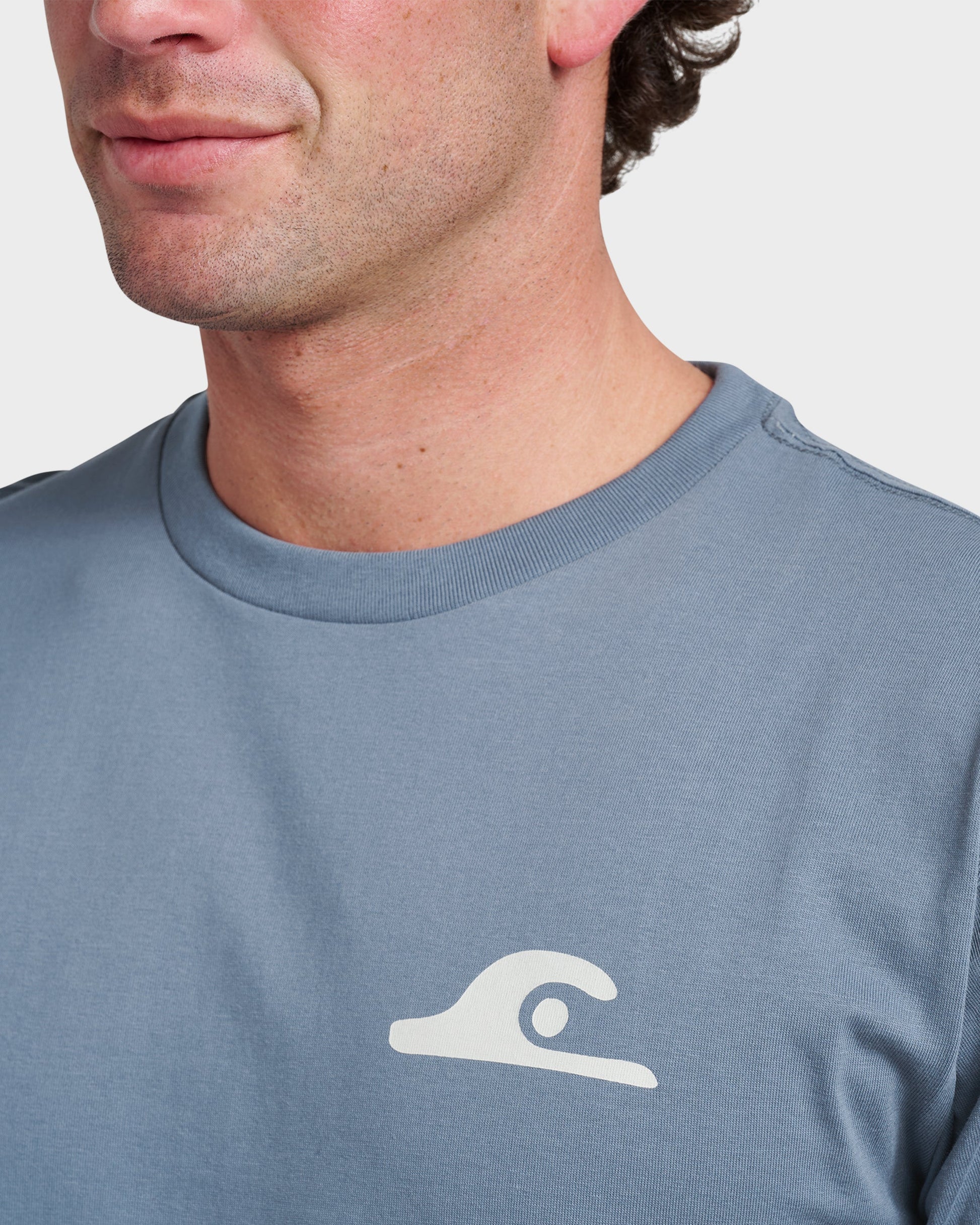 Primitive Scripture Classic T-shirt - China Blue - Quick Silver