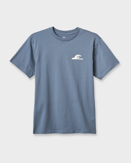 Primitive Scripture Classic T-shirt - China Blue - Quick Silver