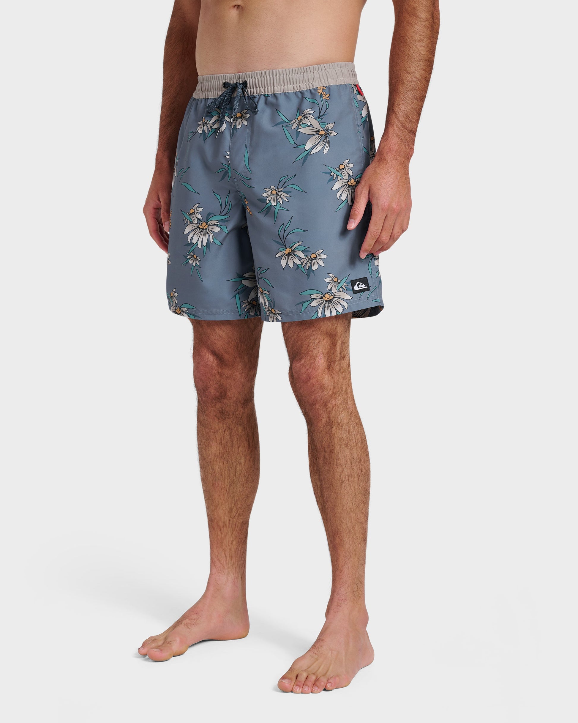 Everyday Coastal Flora 17" Swim Trunks - China Blue - Quick Silver